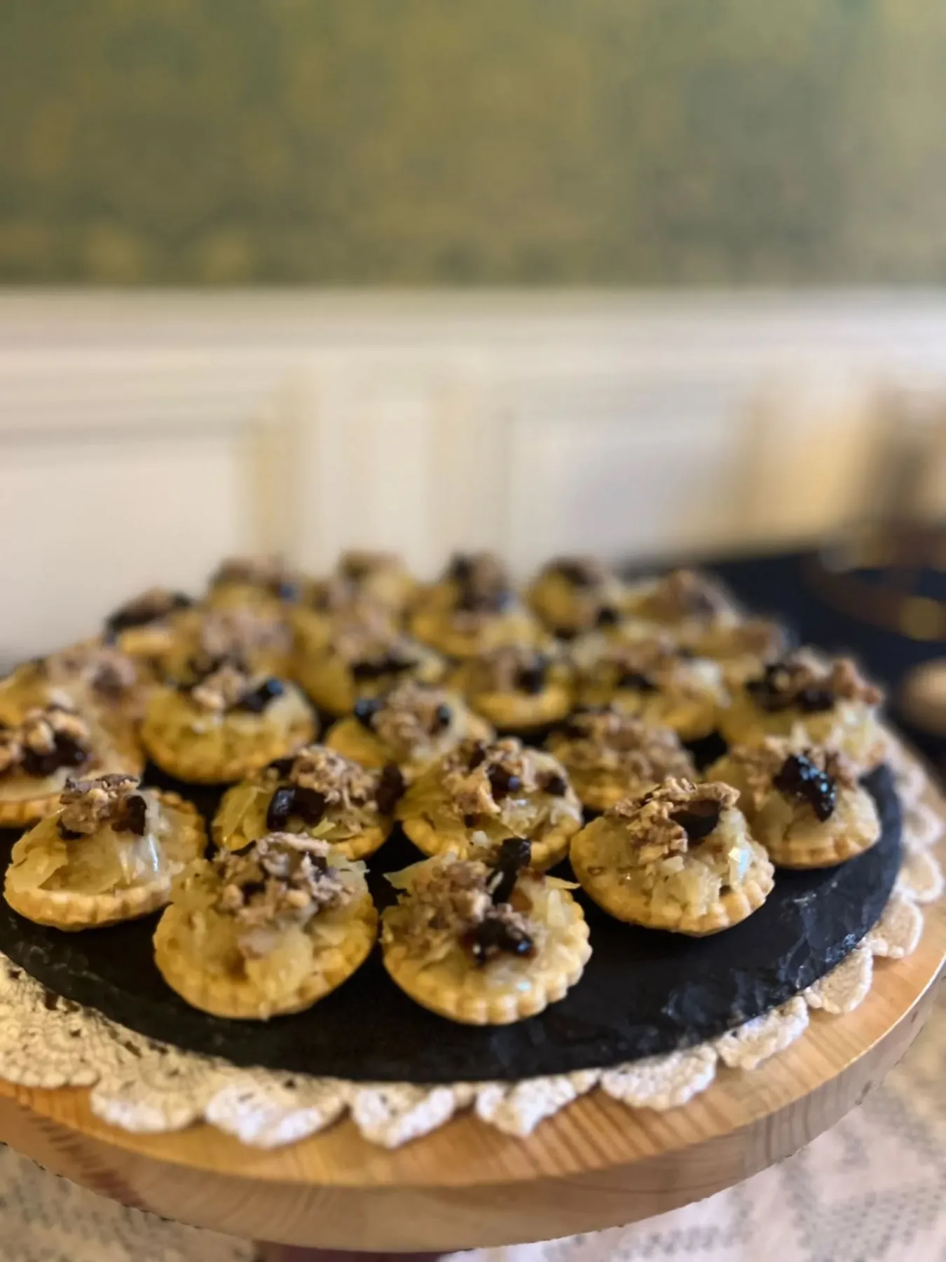 Tartelette salée, garniture de saison